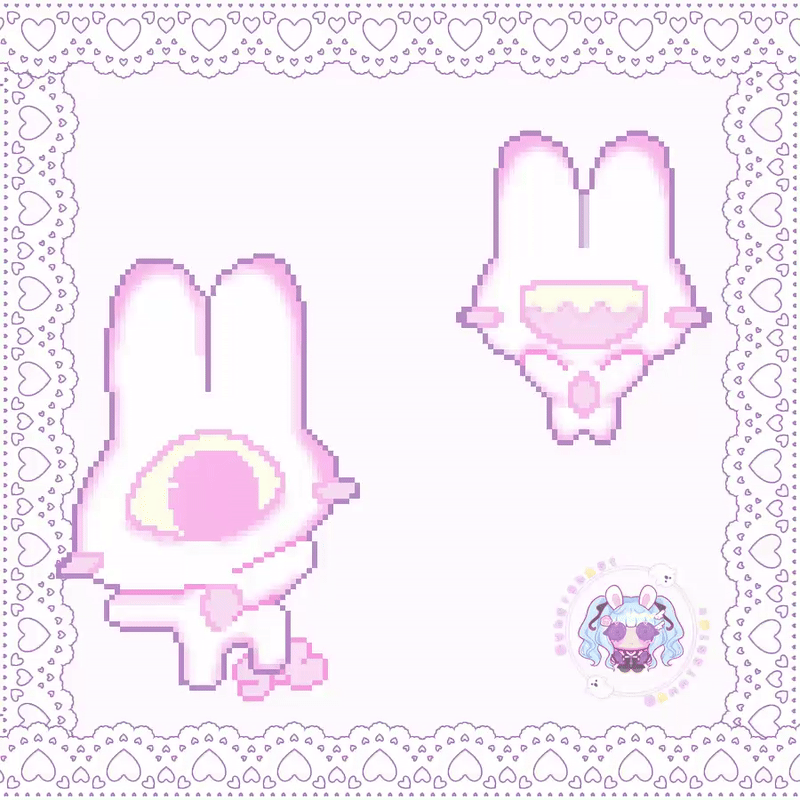 Lacedcvlt's mascots stomping on a bow